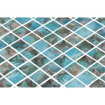 Pool mosaic 2,5x2,5 Spain, shape: Square 1st choice, hue: Green Mosaics for pool