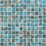 Pool mosaic 2,5x2,5 Spain, shape: Square 1st choice, hue: Green Mosaics for pool