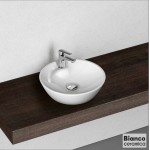 Washbasin Free standing 45x45x12 material: Porcelain With one hole Without overflow, color: White surface: Glossy Free standing