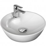 Washbasin Free standing 45x45x12 material: Porcelain With one hole Without overflow, color: White surface: Glossy Free standing