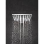 Shower head Wall-mounted 31x31 material: Brass, style: 2 sprays, color: Chrome surface: Glossy Overhead showers