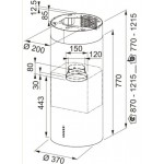Απορροφητήρας καμινάδα κεντρική 77x37 270 W, χρώμα: Λευκό Καμινάδες κεντρικές Απορροφητήρας καμινάδα κεντρική 77x37 270 W, χρώμα: Λευκό Καμινάδες κεντρικές