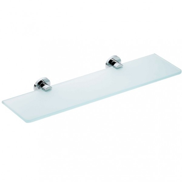 Shelf 40x12,5 material: Brass surface: Glossy, color: Chrome Shelves