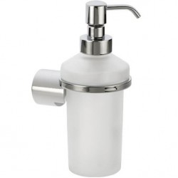 Dispenser από ορείχαλκο επίτοιχος τύπος με κρυστάλλινο δοχείο, χρώμα: Χρωμέ επιφάνεια: Γυαλιστερή