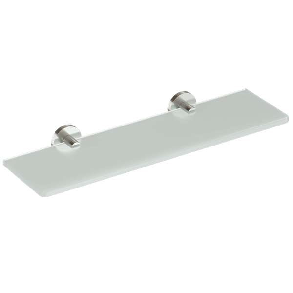 Εταζέρα 40x12,5 Nickel Mat από κρύσταλλο επιφάνεια: Ματ, χρώμα: Χρωμέ Εταζέρες