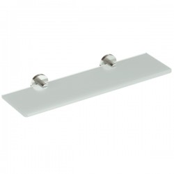 Εταζέρα 50x12,5 Nickel Mat από κρύσταλλο επιφάνεια: Ματ, χρώμα: Χρωμέ Εταζέρες