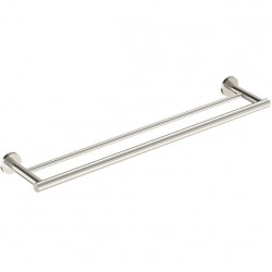 Πετσετοθήκη 60cm Nickel Mat σταθερή από ορείχαλκο διπλή, χρώμα: Χρωμέ επιφάνεια: Ματ Πετσετοθήκες