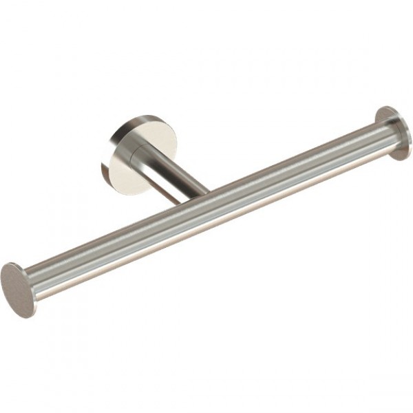 Paper holder double material: Brass Nickel Mat, color: Chrome surface: Matt Toilet paper holders