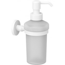 Dispenser material: Brass Wall-mounted, color: White surface: Matt Soap dispensers