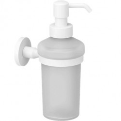 Dispenser material: Brass Wall-mounted, color: White surface: Matt
