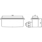 Waste Valve 19,5x5 Without overflow material: Brass surface: Glossy, color: Chrome Waste overflows Waste Valve 19,5x5 Without overflow material: Brass surface: Glossy, color: Chrome Waste overflows