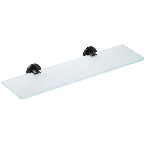 Shelf 60x12,5 material: Crystal surface: Matt, color: Black Shelves Shelf 60x12,5 material: Crystal surface: Matt, color: Black Shelves