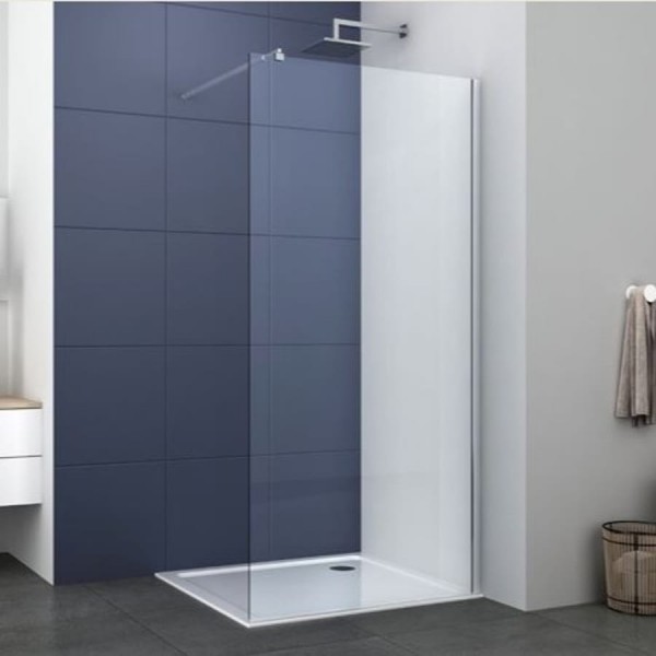 Shower enclosure Linear 110x200 8mm fixed surface: Glossy, color: Chrome Linear Shower enclosure Linear 110x200 8mm fixed surface: Glossy, color: Chrome Linear