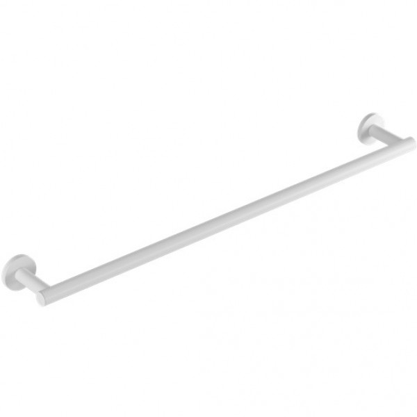 Towel 40cm Fixed material: Brass single, color: White surface: Matt Towel rails