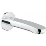 Spout (Nozzle) 17cm Wall-mounted material: Brass, color: Chrome surface: Glossy Bath spouts