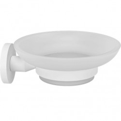 Σαπουνοθήκη από ορείχαλκο επίτοιχος τύπος, χρώμα: Λευκό επιφάνεια: Ματ Σαπουνοθήκες