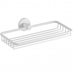 Sponge box material: Brass Single Single-mounted deep 21x13x5,5, color: White surface: Matt Shower baskets