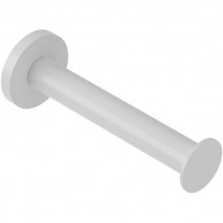Paper holder vertical to the wall material: Brass, color: White surface: Matt