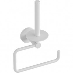 Χαρτοθήκη διπλή από ορείχαλκο κάθετη-σκεπαστή, χρώμα: Λευκό επιφάνεια: Ματ Χαρτοθήκες