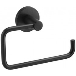 Paper holder ring style material: Brass, color: Black surface: Matt Toilet paper holders