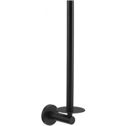 Χαρτοθήκη διπλή από ορείχαλκο κάθετη, χρώμα: Μαύρο επιφάνεια: Ματ Χαρτοθήκες