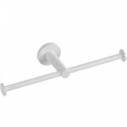 Χαρτοθήκη διπλή από ορείχαλκο ανοιχτή, χρώμα: Λευκό επιφάνεια: Ματ Χαρτοθήκες