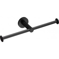 Paper holder double material: Brass, color: Black surface: Matt