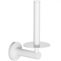 Paper holder vertical material: Brass, color: White surface: Matt