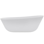 Bathtub Free standing/ Built-in 175x80 material: Quaryl surface: Matt, color: White no grab bars Free standing/ Built-in