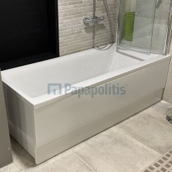 Bathtub Rectangular 180x80 material: Acrylic, color: White no grab bars surface: Glossy