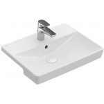 Washbasin Semi-recessed 55x44 material: Porcelain, color: White surface: Glossy Semi-recessed Washbasin Semi-recessed 55x44 material: Porcelain, color: White surface: Glossy Semi-recessed