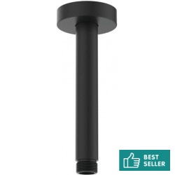 Βραχίονας 15cm silk black οροφής από ορείχαλκο, χρώμα: Μαύρο επιφάνεια: Ματ Βραχίονες κεφαλής ντους