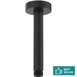 Arm 15cm silk black Ceiling-mounted material: Brass, color: Black surface: Matt