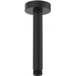 Βραχίονας 15cm silk black οροφής από ορείχαλκο, χρώμα: Μαύρο επιφάνεια: Ματ Βραχίονες κεφαλής ντους