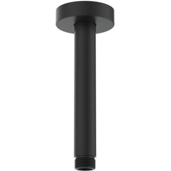 Βραχίονας 15cm silk black οροφής από ορείχαλκο, χρώμα: Μαύρο επιφάνεια: Ματ Βραχίονες κεφαλής ντους