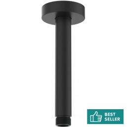 Βραχίονας 15cm silk black οροφής από ορείχαλκο, χρώμα: Μαύρο επιφάνεια: Ματ