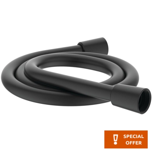 Σπιράλ 175cm από πλαστικό Silk Black, χρώμα: Μαύρο επιφάνεια: Ματ Σπιράλ τηλεφώνου