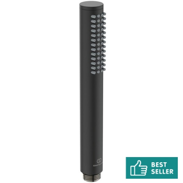 Shower head 1 jet silk black, color: Black surface: Matt Shower head 1 jet silk black, color: Black surface: Matt