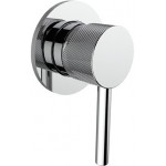 Shower tap Wall-mounted concealed - complete set 1 hole 1 way material: Brass mixer without hand shower, hose and holder, color: Chrome surface: Glossy Wall-mounted - external part Shower tap Wall-mounted concealed - complete set 1 hole 1 way material: Brass mixer without hand shower, hose and holder, color: Chrome surface: Glossy Wall-mounted - external part