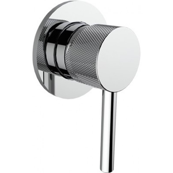 Shower tap Wall-mounted concealed - complete set 1 hole 1 way material: Brass mixer without hand shower, hose and holder, color: Chrome surface: Glossy Wall-mounted - external part Shower tap Wall-mounted concealed - complete set 1 hole 1 way material: Brass mixer without hand shower, hose and holder, color: Chrome surface: Glossy Wall-mounted - external part