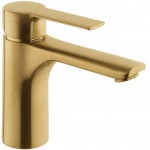 Wash basin tap Deck-mounted material: Brass mixer With push-open waste set Μ size, color: Gold surface: Brushed Deck-mounted Wash basin tap Deck-mounted material: Brass mixer With push-open waste set Μ size, color: Gold surface: Brushed Deck-mounted