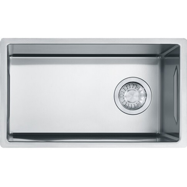 Sink Stainless (Steel) 27x48 material: Inox surface: Matt free Slim top / Flushmount / Undermount 1 bowl, color: Chrome Stainless steel Sink Stainless (Steel) 27x48 material: Inox surface: Matt free Slim top / Flushmount / Undermount 1 bowl, color: Chrome Stainless steel