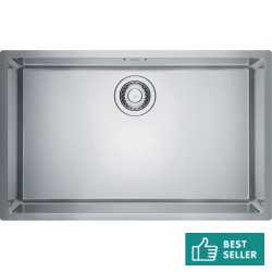 Νεροχύτης ανοξείδωτος 70x40 από inox επιφάνεια: Λεία ματ χωρίς πάγκο υποκαθήμενος, 1 γούρνα (74x44cm), χρώμα: Χρωμέ Ανοξείδωτοι