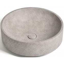 Washbasin Free standing 45,5x45,5x12 material: Concrete Without hole Without overflow D1, color: Grey surface: Matt Free standing