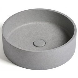 Washbasin Free standing 39x39x12 material: Concrete Without hole Without overflow B1, color: Grey surface: Matt Free standing