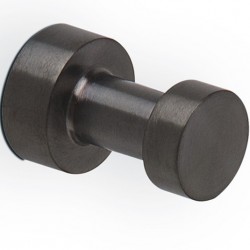 Άγκιστρο από inox μονό brushed black, χρώμα: Μαύρο επιφάνεια: Βουρτσισμένη