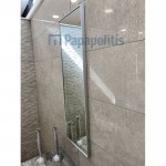 Έπιπλο μπάνιου κομπλέ με νιπτήρα, 135x50x12 από ξύλο συνθετικό επίτοιχου τύπου, χρώμα: Ξύλο Γκρι Έπιπλα μπάνιου κομπλέ