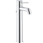Wash basin tap Deck-mounted for free-standing washbasin material: Brass mixer With pop-up waste set, color: Chrome surface: Glossy Deck-mounted