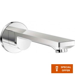 Spout (Nozzle) 20cm Wall-mounted material: Brass, color: Chrome surface: Glossy Bath spouts