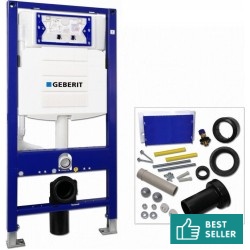 Καζανάκι εντοιχιζόμενο κρεμαστής λεκάνης για τοίχο γυψοσανίδας με πλαίσιο Υ 112cm x Π 12cm Εντοιχιζόμενα για επίτοιχη λεκάνη